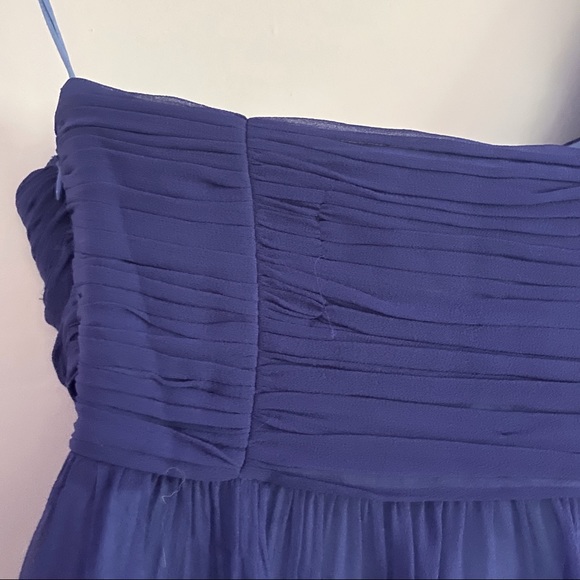 5|48 Blue One Shoulder Dress - Picture 4 of 7